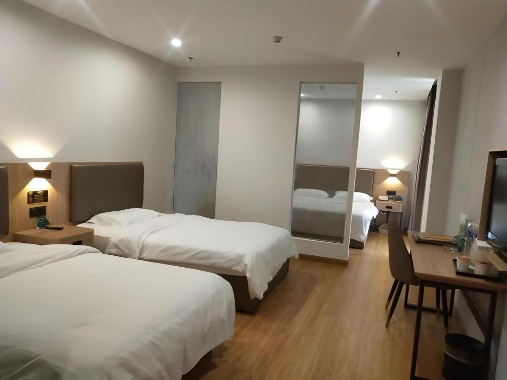 Greentree Inn Jining Yanzhou Jiuzhou Fangyuan Business Hotel Екстериор снимка